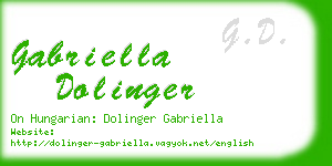 gabriella dolinger business card